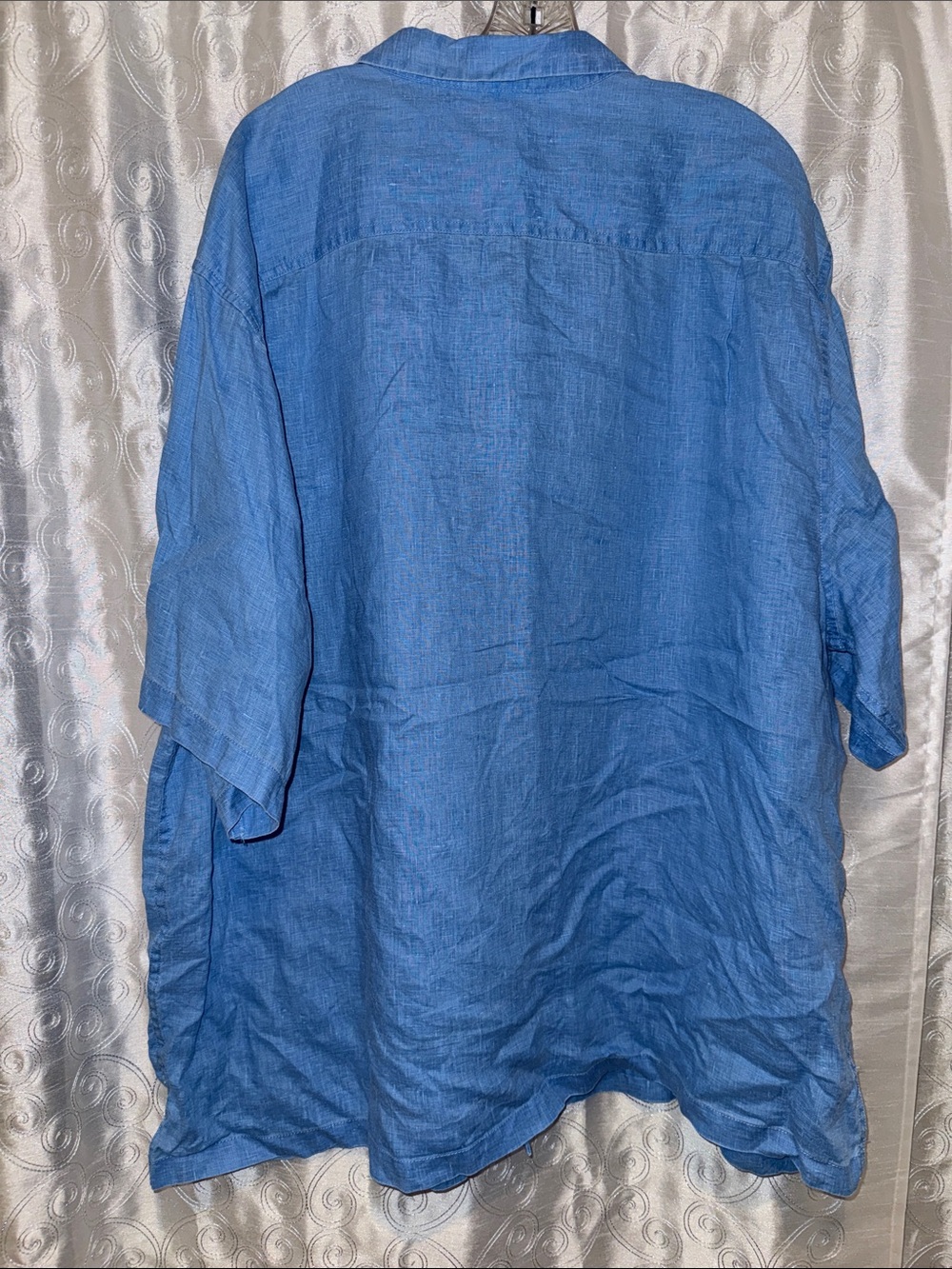Tommy Bahama Light Blue Linen Camp Shirt Men’s Size 2XLT 🔥 G10 - Picture 4 of 4